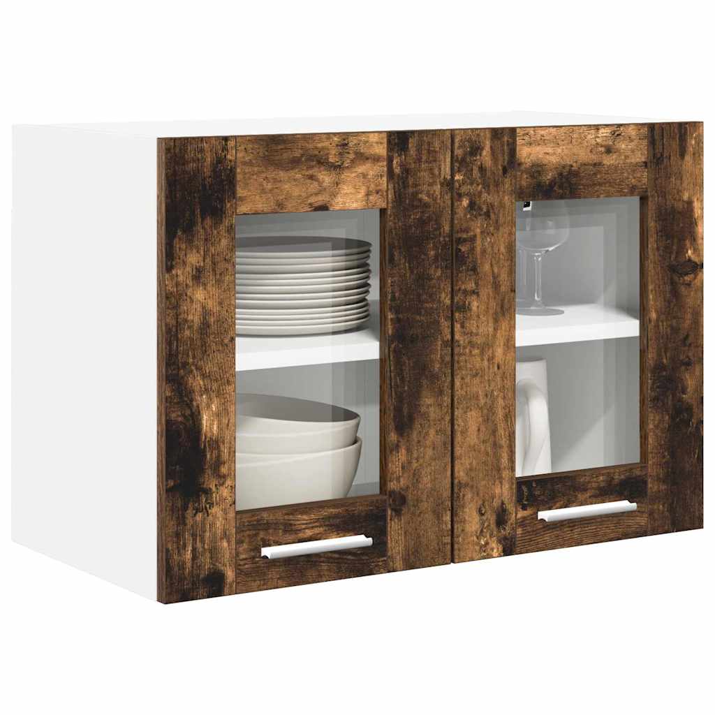 Armadio pensile con porta 2 pcs Rovere fumÃ© 60 x 31 x 40 cm