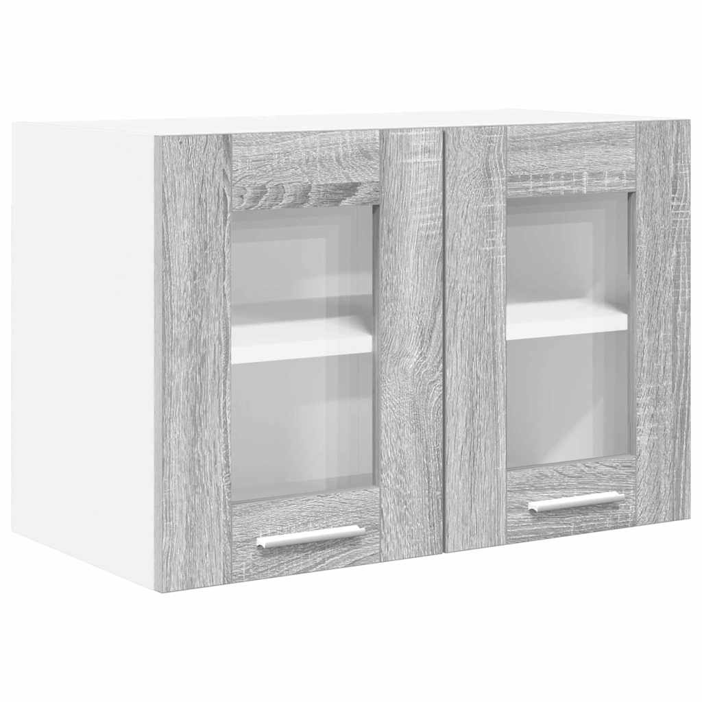 Armadio pensile con porta 2 pcs Grigio Sonoma 60 x 31 x 40 cm