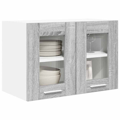Armadio pensile con porta 2 pcs Grigio Sonoma 60 x 31 x 40 cm