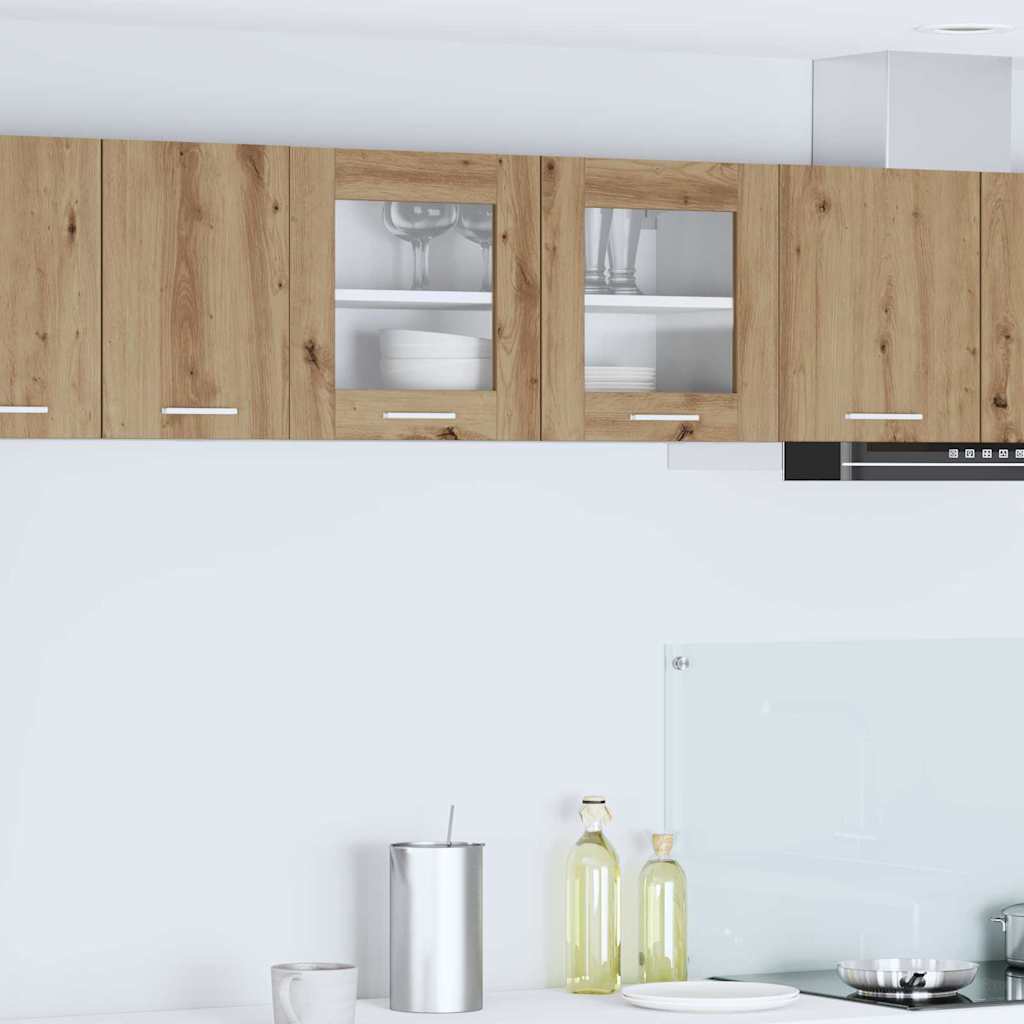 Armadio pensile Rovere Artigiano e Bianco 80 x 31 x 40 cm