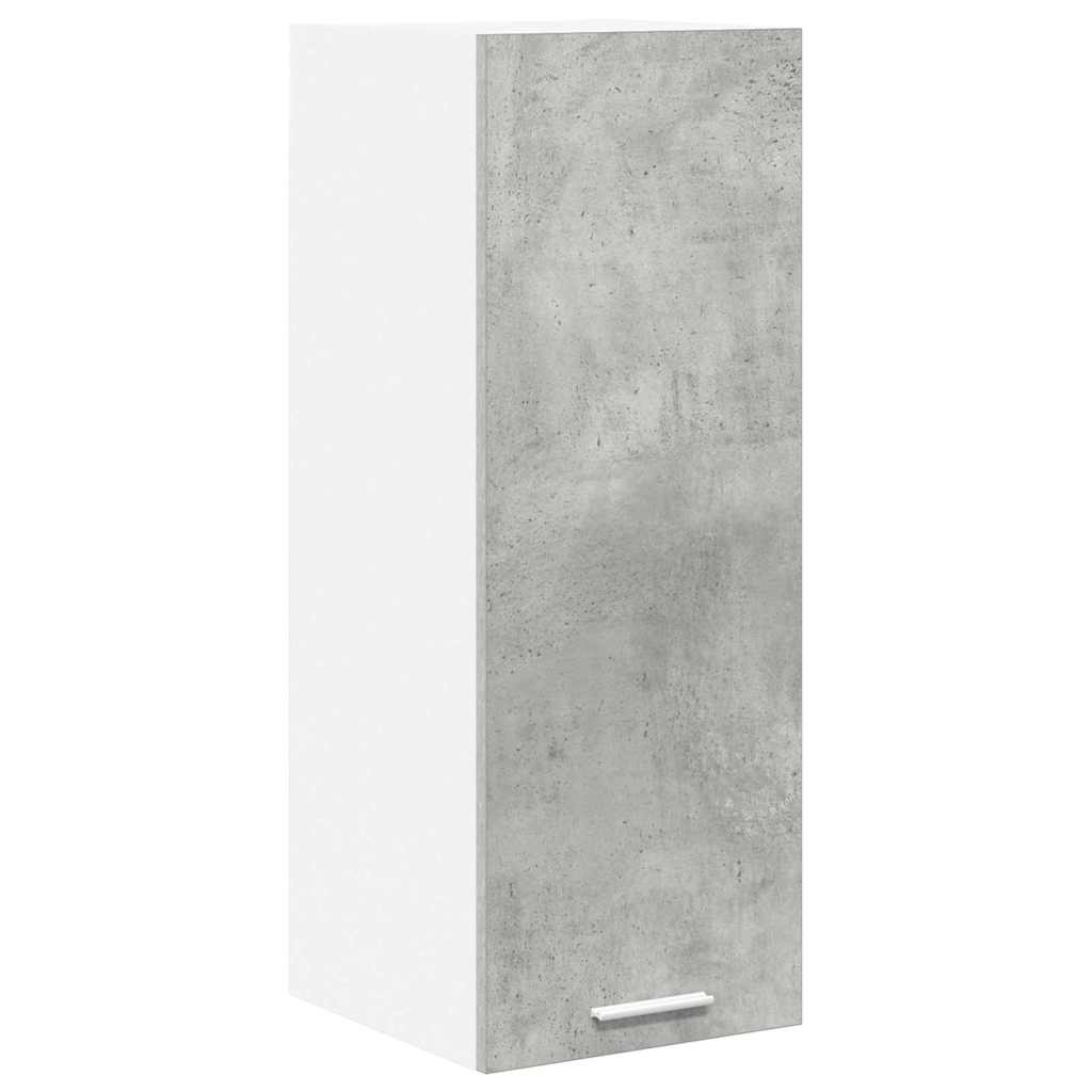 Armadio pensile Grigio Cemento e Bianco 30 x 31 x 80 cm