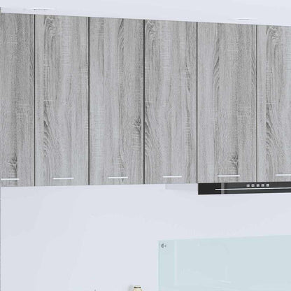 Armadio pensile Grigio Sonoma e Bianco 30 x 31 x 80 cm