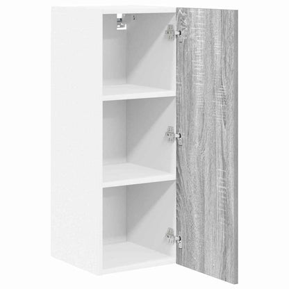 Armadio pensile Grigio Sonoma e Bianco 30 x 31 x 80 cm
