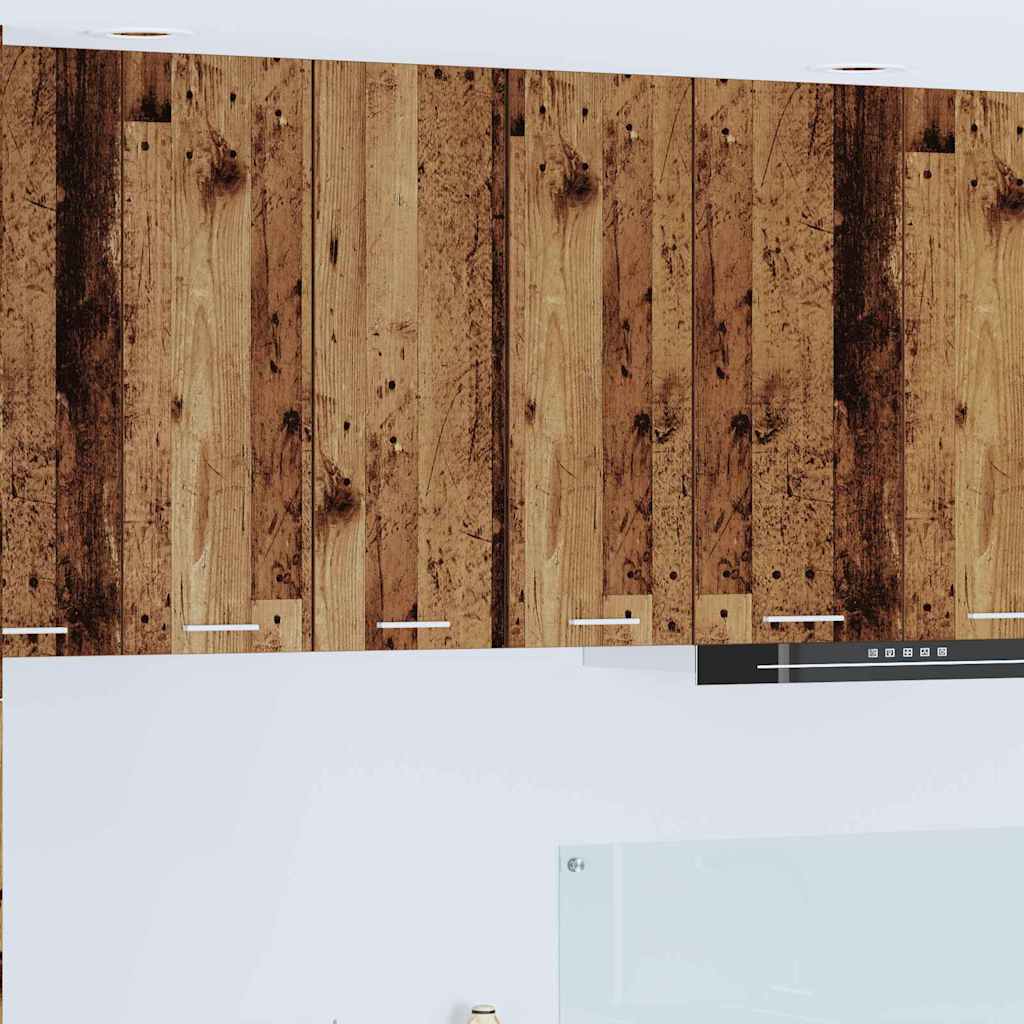 Armadio pensile 2 pcs Legno Antico e Bianco 30 x 31 x 80 cm