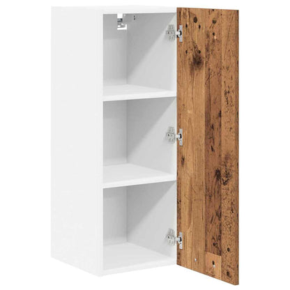 Armadio pensile 2 pcs Legno Antico e Bianco 30 x 31 x 80 cm