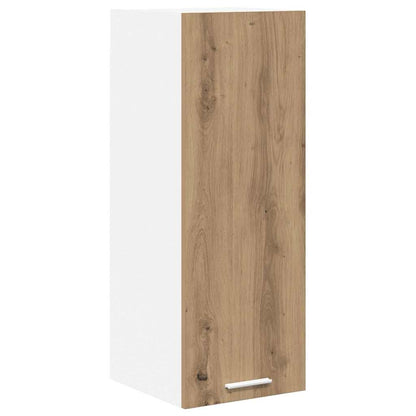 Armadio pensile Rovere Artigiano e Bianco 30 x 31 x 80 cm