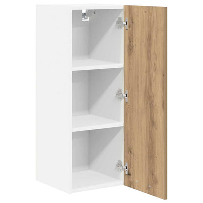 Armadio pensile 2 pcs Rovere Artigiano e Bianco 30 x 31 x 80 cm