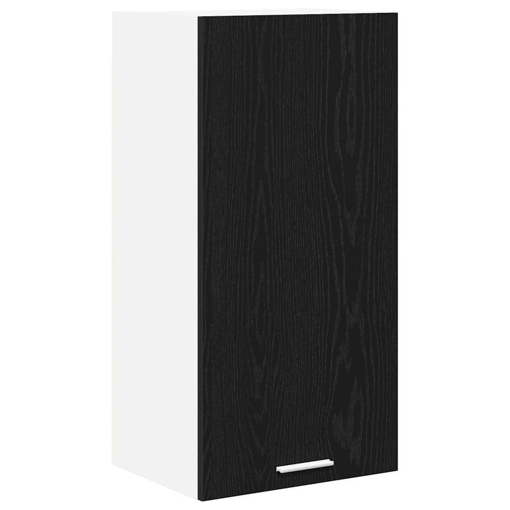Armadio pensile Riga Rovere Nero e Bianco 40 x 31 x 80 cm
