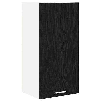 Armadio pensile Riga Rovere Nero e Bianco 40 x 31 x 80 cm