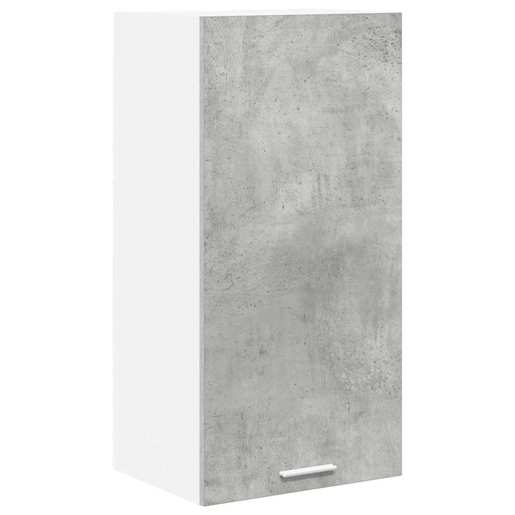 Armadio pensile Grigio Cemento e Bianco 40 x 31 x 80 cm