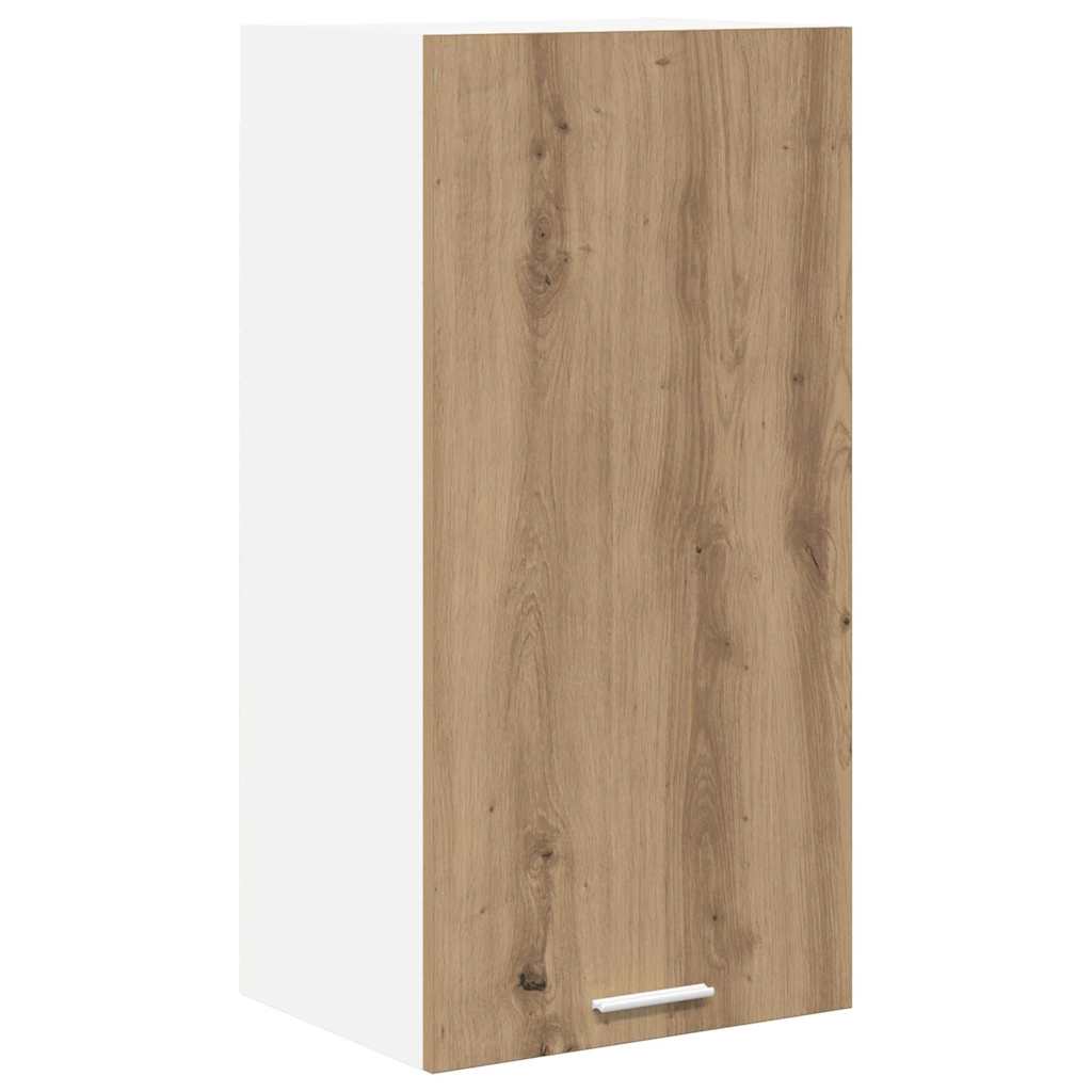 Armadio pensile Rovere Artigiano e Bianco 40 x 31 x 80 cm