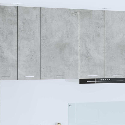 Armadio pensile Grigio Cemento e Bianco 50 x 31 x 80 cm