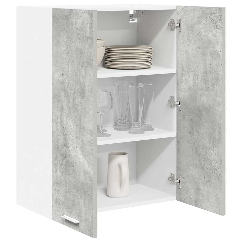 Armadio pensile con porta Grigio cemento 60 x 31 x 80 cm