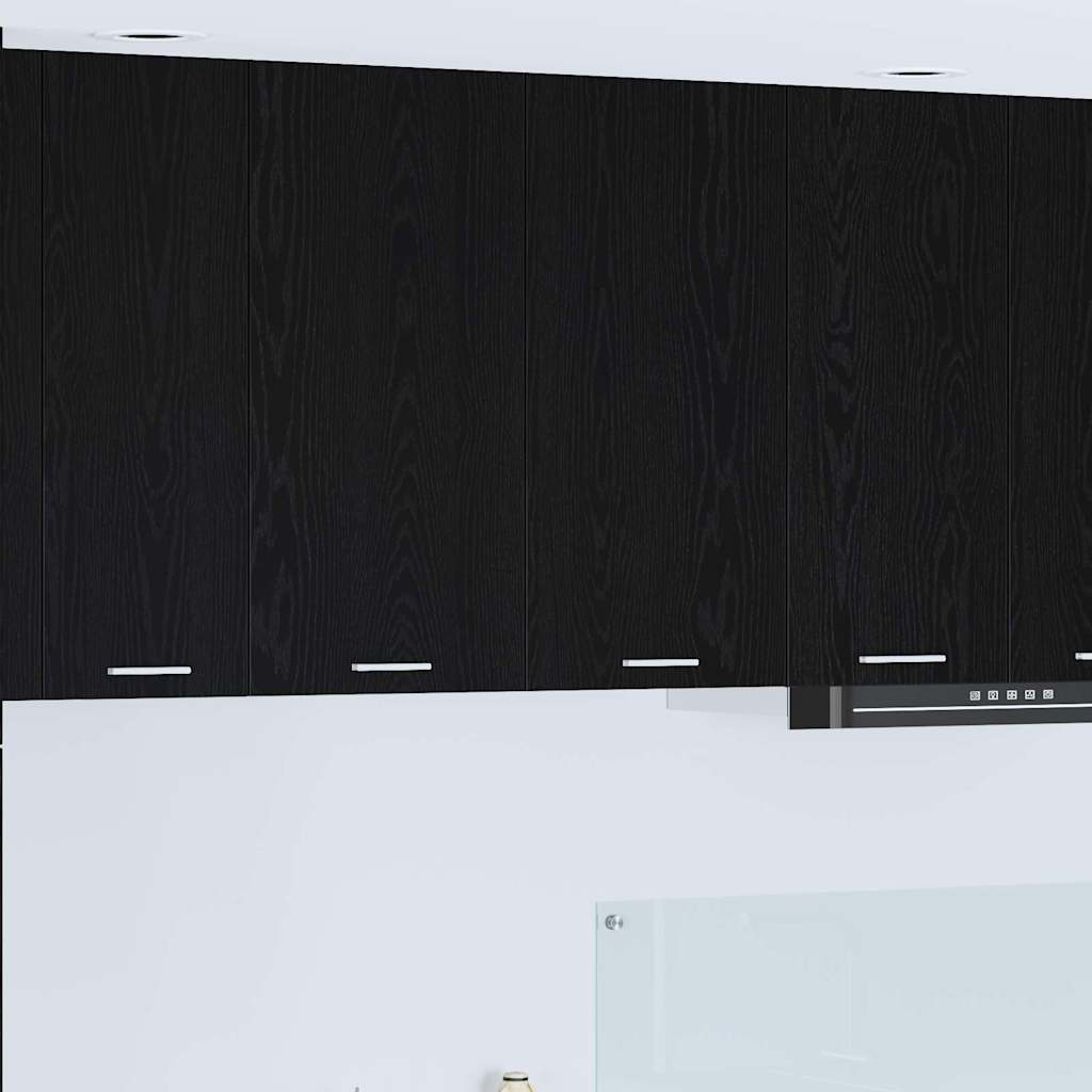 Armadio pensile Rovere Nero 80 x 31 x 80 cm Legno multistrato