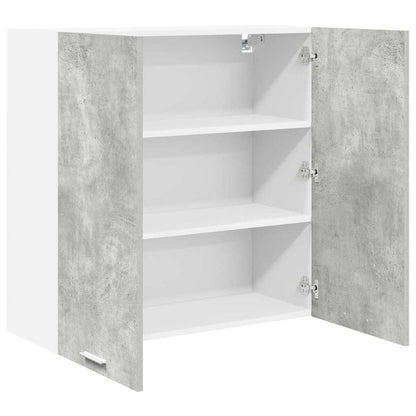 Armadio pensile con porta Grigio cemento 80 x 31 x 80 cm