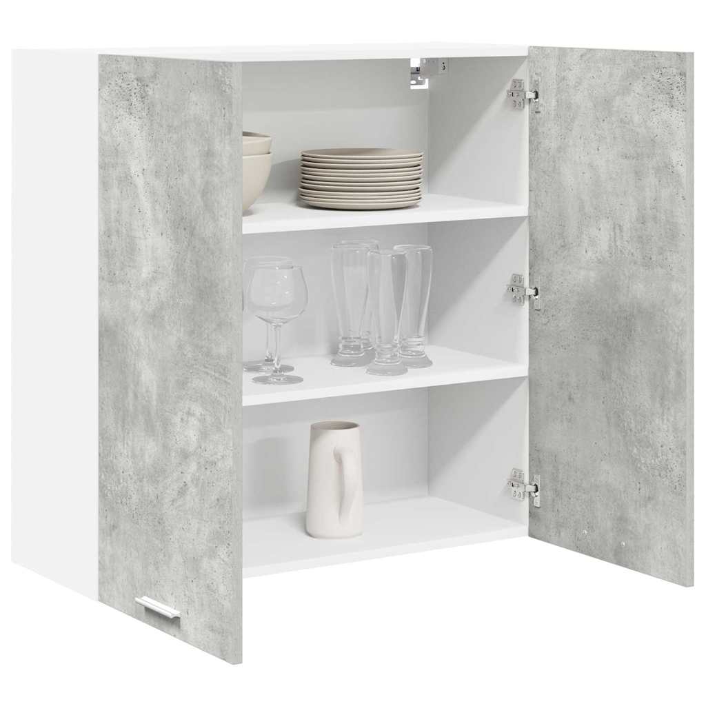 Armadio pensile con porta Grigio cemento 80 x 31 x 80 cm