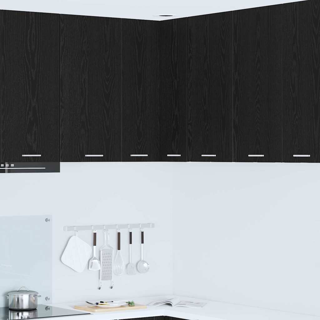 Armadio pensile Rovere Nero e Bianco 57 x 57 x 80 cm