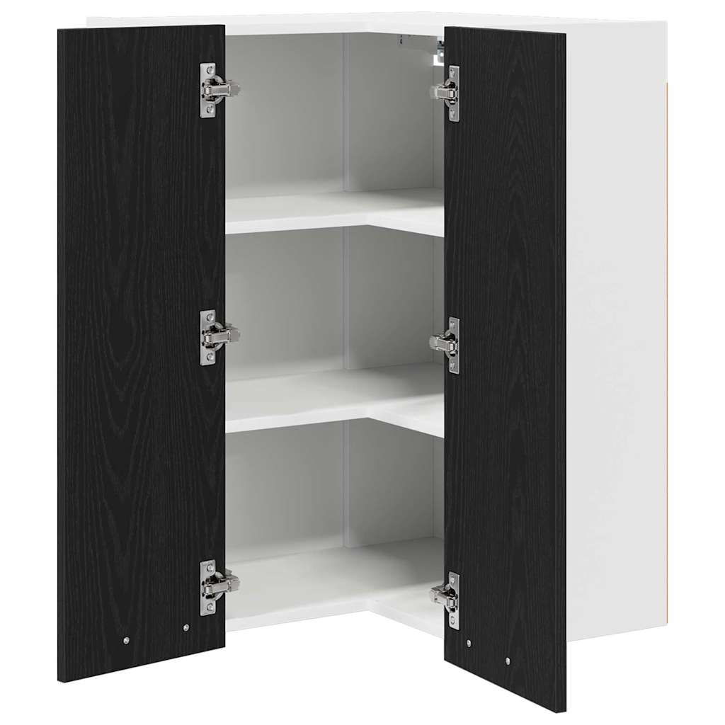 Armadio pensile Rovere Nero e Bianco 57 x 57 x 80 cm