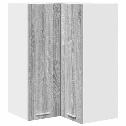 Armadio pensile Grigio Sonoma e Bianco 57 x 57 x 80 cm