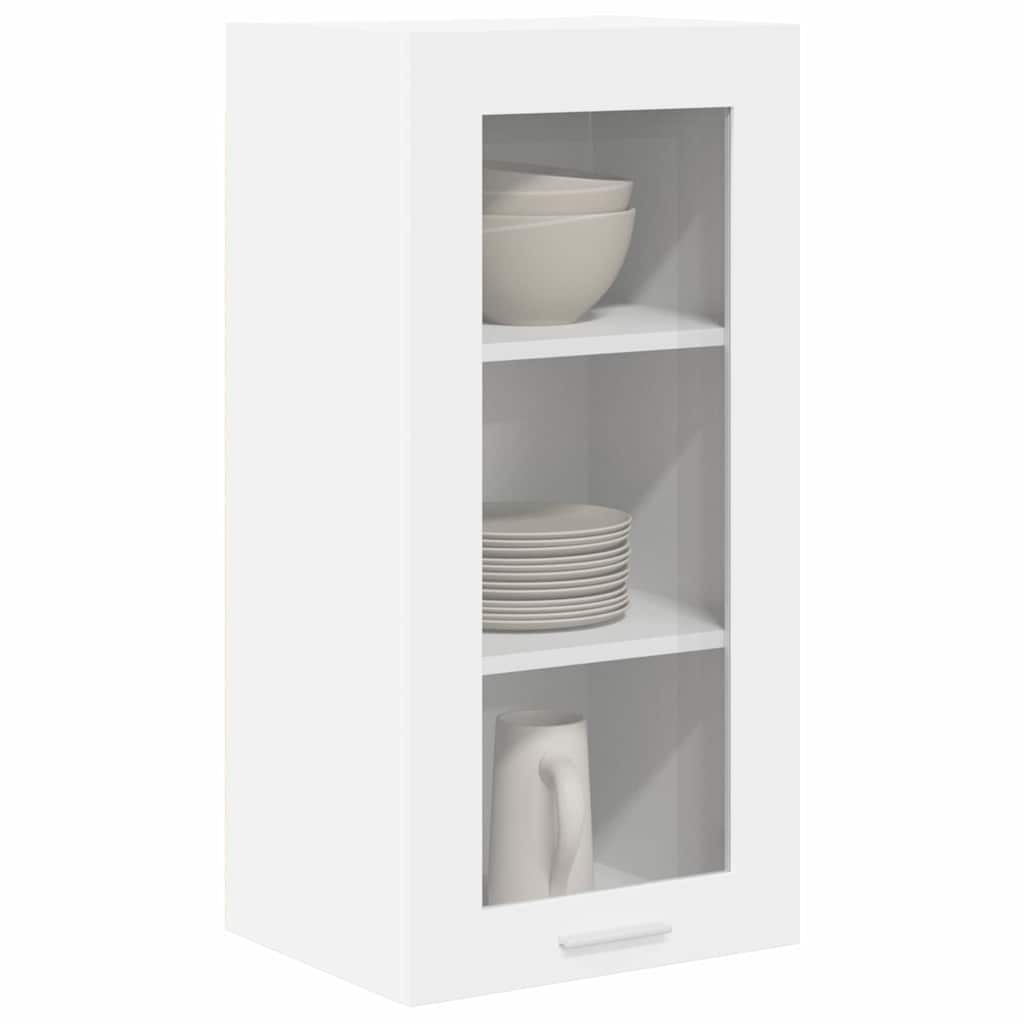 Armadio pensile 2 pcs Bianco 40 x 31 x 80 cm Legno multistrato