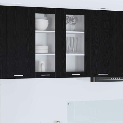 Armadio pensile Rovere Nero 40 x 31 x 80 cm Legno multistrato