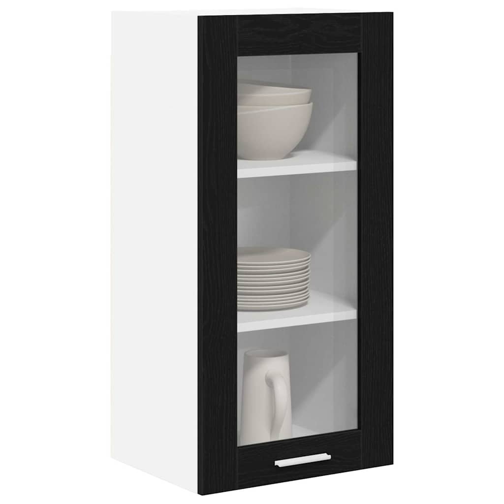 Armadio pensile Rovere Nero 40 x 31 x 80 cm Legno multistrato