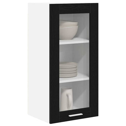 Armadio pensile Rovere Nero 40 x 31 x 80 cm Legno multistrato