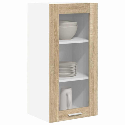 Armadio pensile con porta 2 pcs Rovere Sonoma 40 x 31 x 80 cm