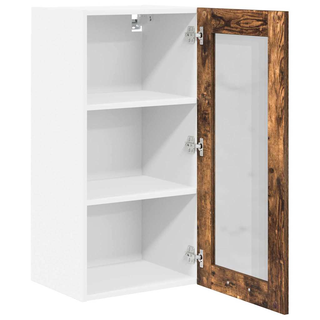 Armadio pensile con porta 2 pcs Rovere fumÃ© 40 x 31 x 80 cm