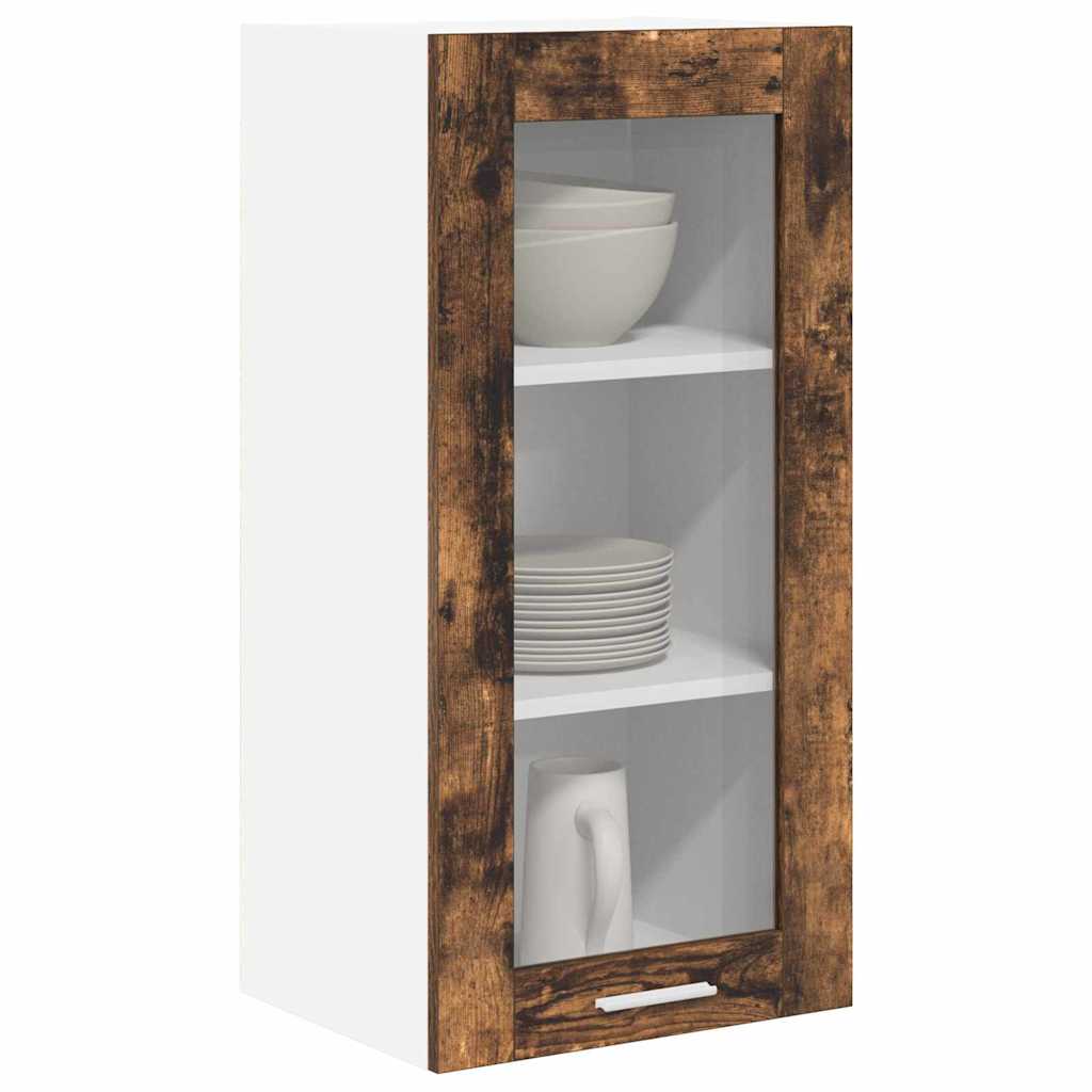 Armadio pensile con porta 2 pcs Rovere fumÃ© 40 x 31 x 80 cm