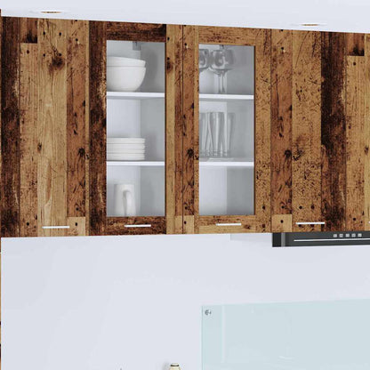 Armadio pensile con porta 2 pcs Legno vecchio 40 x 31 x 80 cm