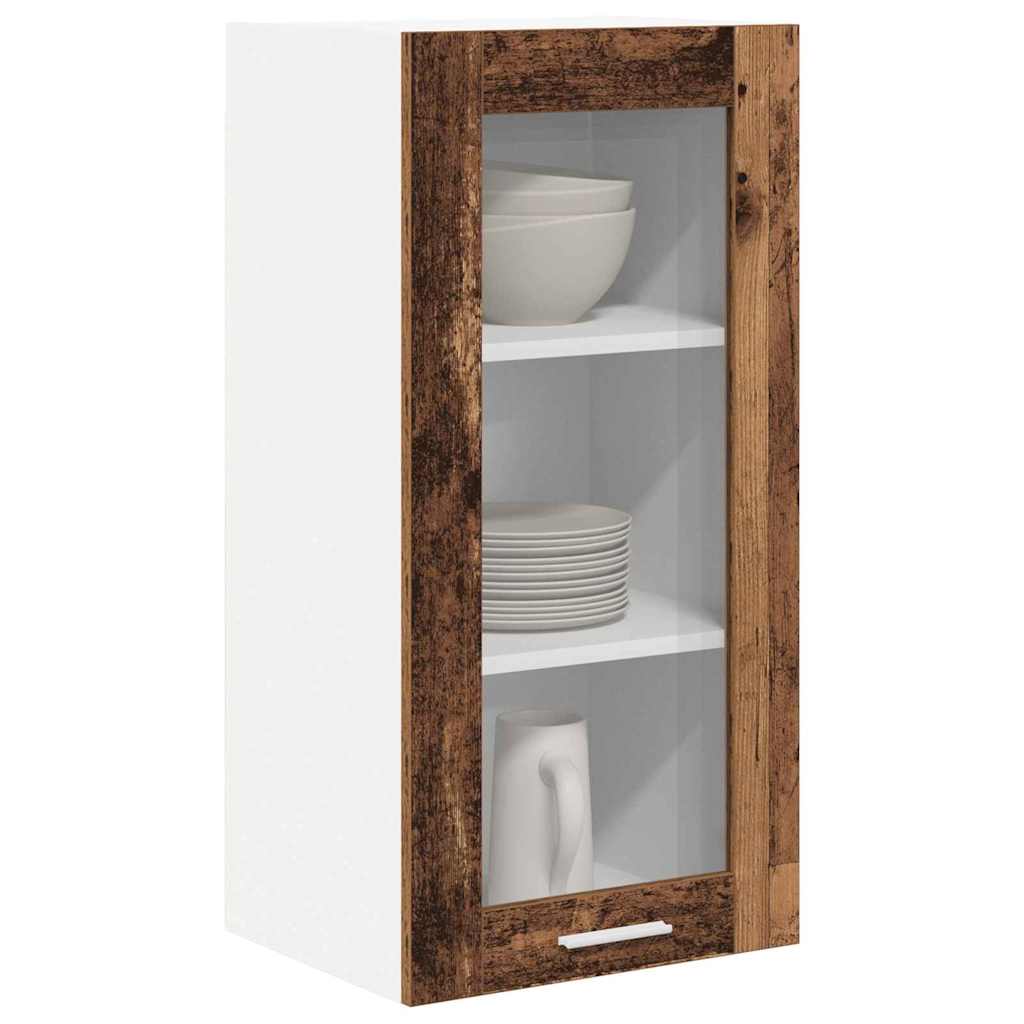 Armadio pensile con porta 2 pcs Legno vecchio 40 x 31 x 80 cm