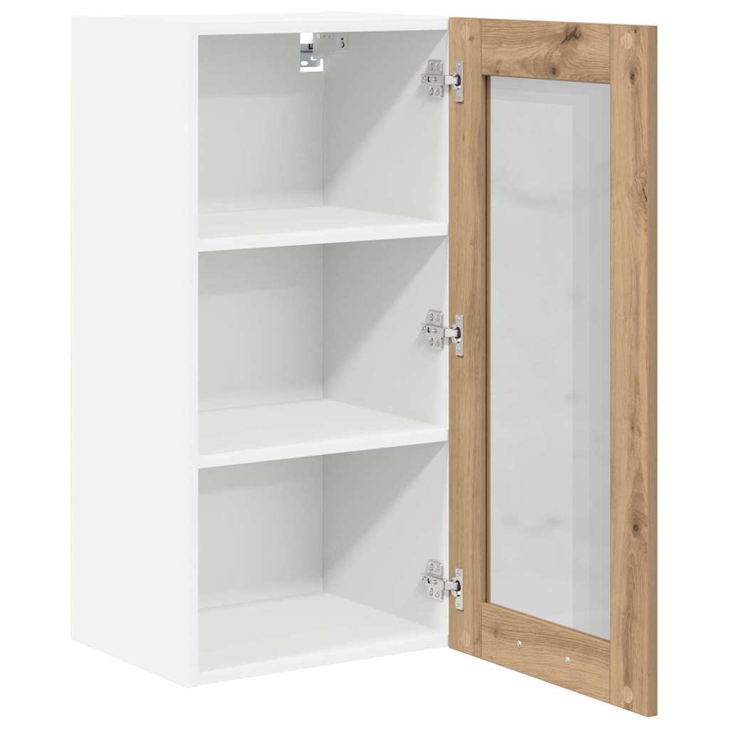 Armadio pensile 2 pcs Rovere artigianale 40 x 31 x 80 cm