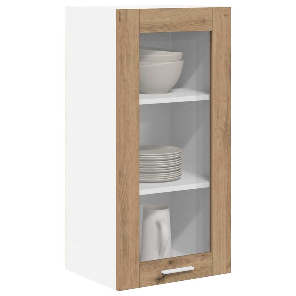 Armadio pensile 2 pcs Rovere artigianale 40 x 31 x 80 cm