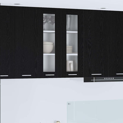 Armadio pensile Rovere Nero 60 x 31 x 80 cm Legno multistrato