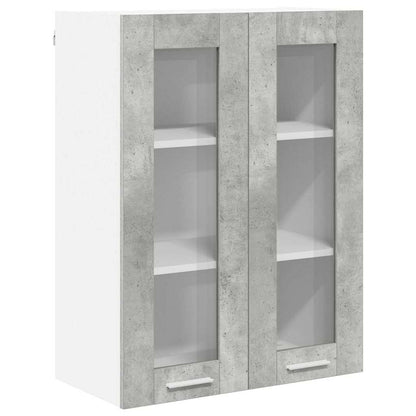 Armadio pensile con porta Grigio cemento 60 x 31 x 80 cm