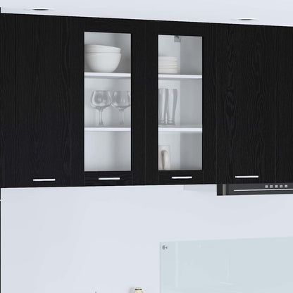 Armadio pensile Rovere Nero 80 x 31 x 80 cm Legno multistrato