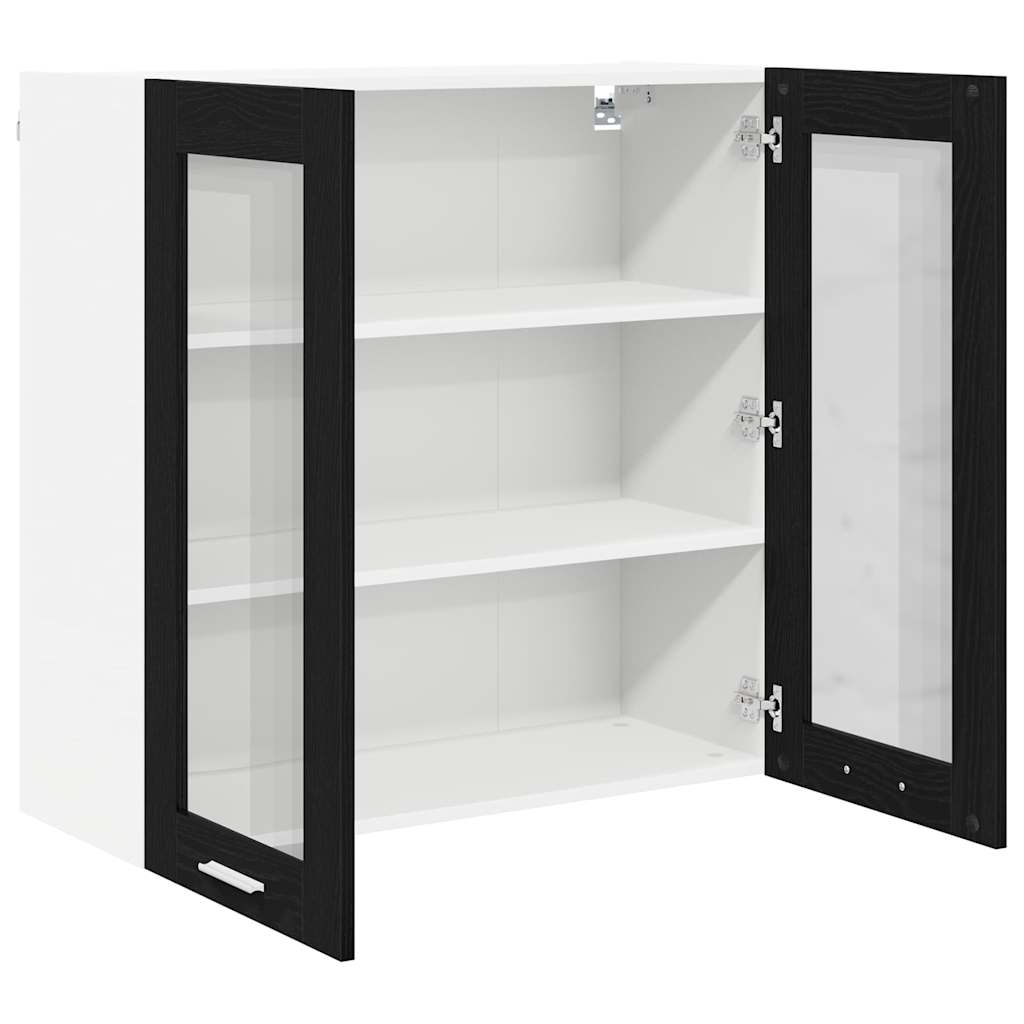 Armadio pensile Rovere Nero 80 x 31 x 80 cm Legno multistrato