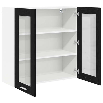 Armadio pensile Rovere Nero 80 x 31 x 80 cm Legno multistrato