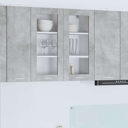 Armadio pensile con porta Grigio cemento 80 x 31 x 80 cm