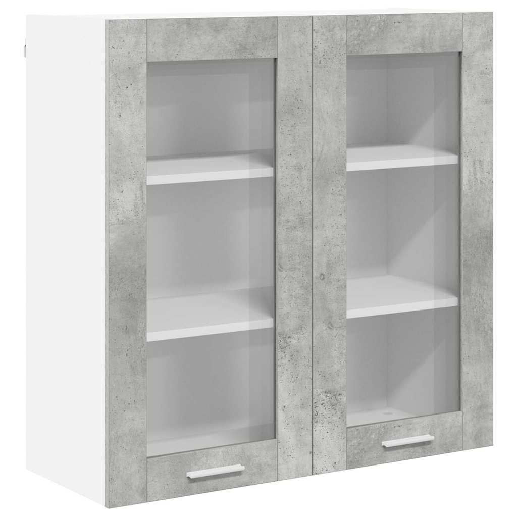 Armadio pensile con porta Grigio cemento 80 x 31 x 80 cm