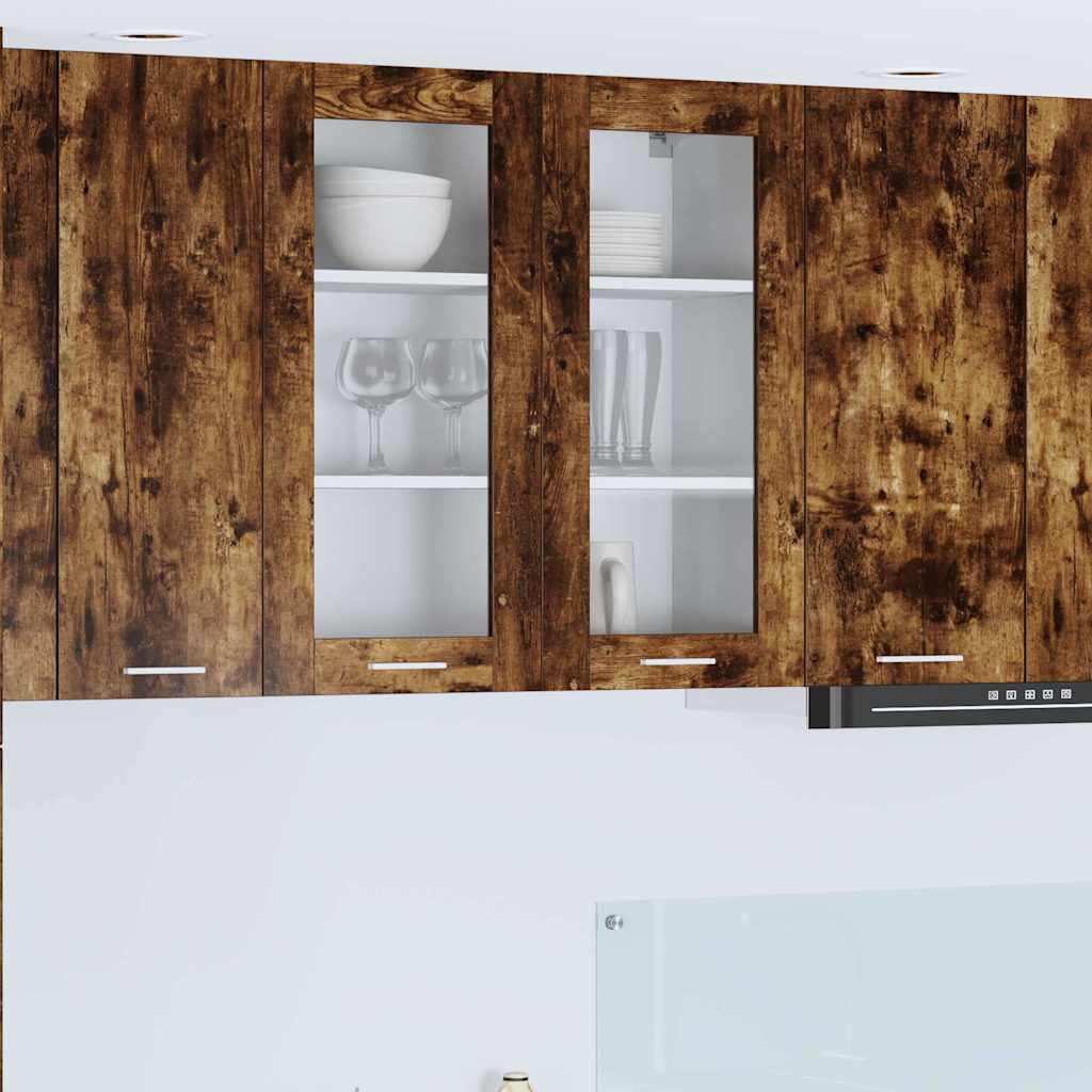 Armadio pensile Rovere fumÃ© 80 x 31 x 80 cm Legno multistrato