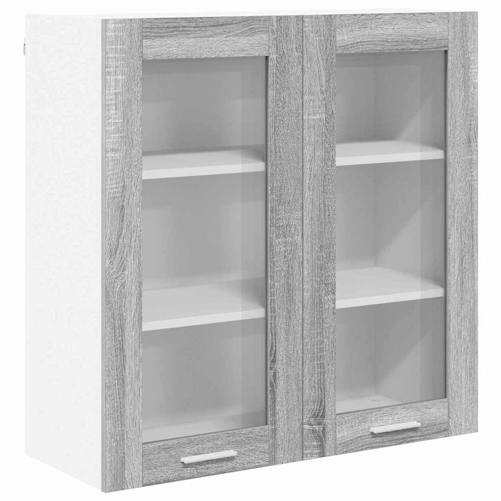 Armadio pensile Grigio Sonoma 80 x 31 x 80 cm Legno multistrato