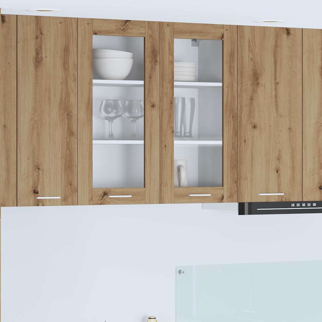 Armadio pensile con porta Rovere artigianale 80 x 31 x 80 cm