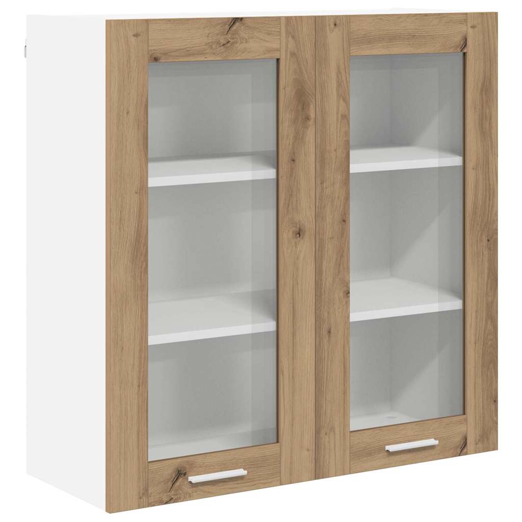 Armadio pensile con porta Rovere artigianale 80 x 31 x 80 cm