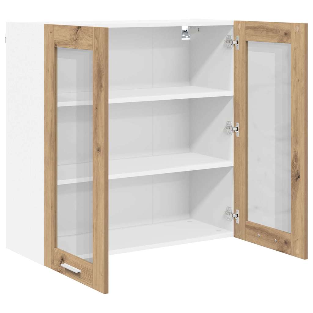 Armadio pensile con porta Rovere artigianale 80 x 31 x 80 cm