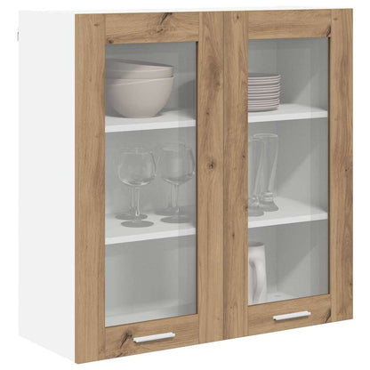Armadio pensile con porta Rovere artigianale 80 x 31 x 80 cm