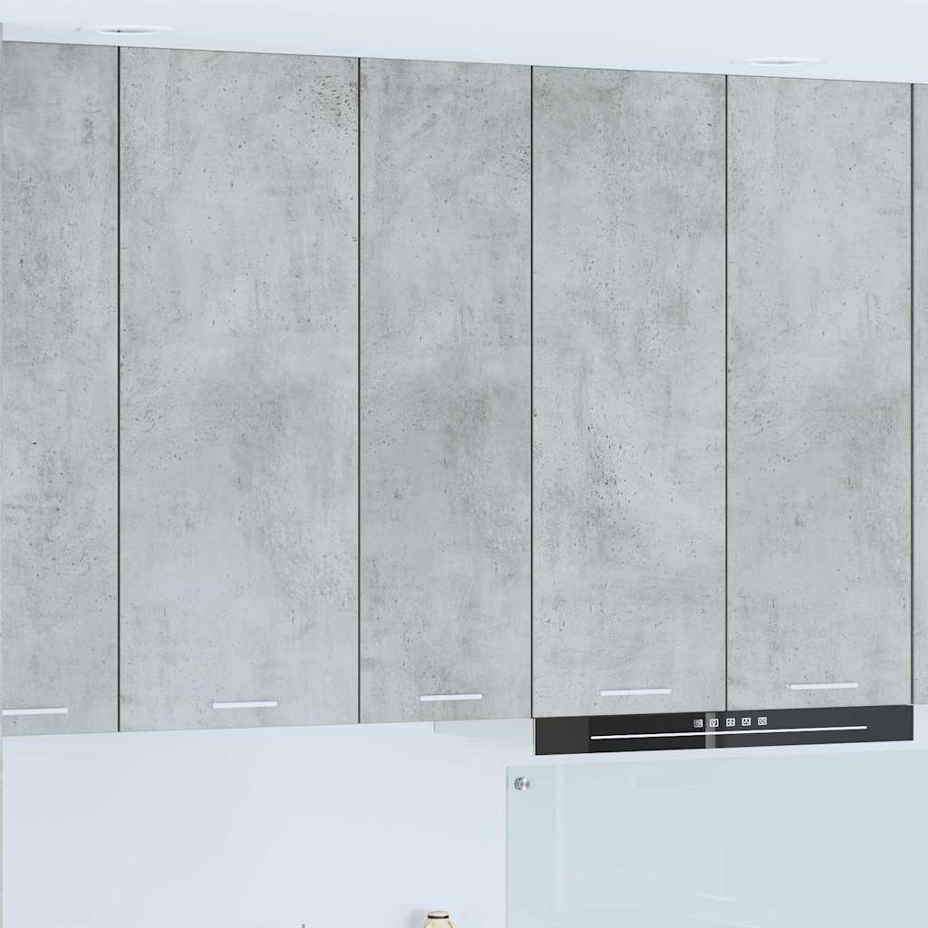 Armadio pensile con porta Grigio cemento 30 x 31 x 100 cm