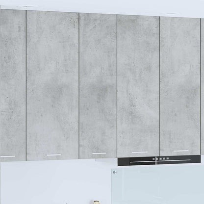 Armadio pensile con porta Grigio cemento 30 x 31 x 100 cm