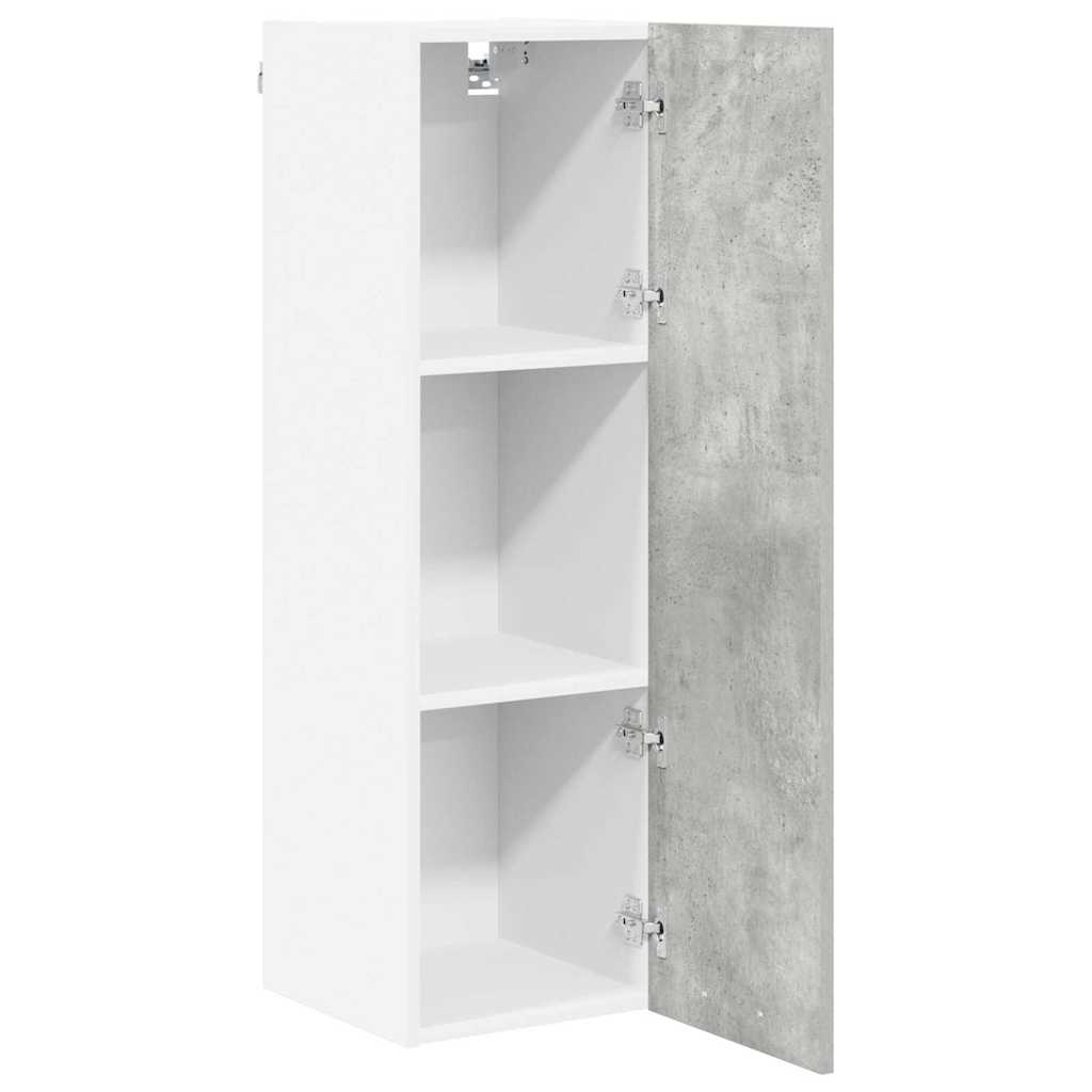 Armadio pensile con porta Grigio cemento 30 x 31 x 100 cm